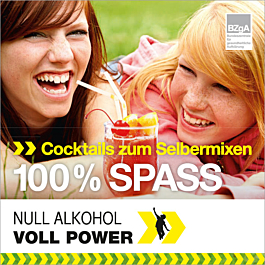 Broschüre Null Alkohol - Voll Power: Cocktails zum Selbermixen - 100% Spass Broschüre Null Alkohol - Voll Power: Cocktails zum Selbermixen - 100% Spass