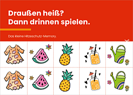 Verteilkarte Sommerliches Memo-Spiel II Klima-Mensch-Gesundheit Verteilkarte Sommerliches Memo-Spiel II Klima-Mensch-Gesundheit