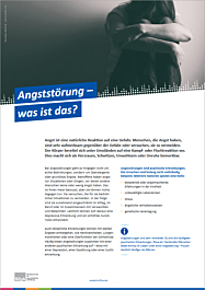 PDF Themenblatt: Angststörung – was ist das? PDF Themenblatt: Angststörung – was ist das?